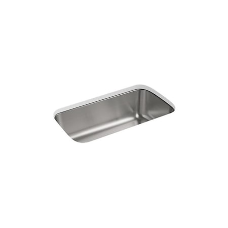 Kohler Sterling McAllister Stainless Steel Undermount 18 in. W X 32 in. L Single Bowl Kitchen Sink Silver 11600-NA